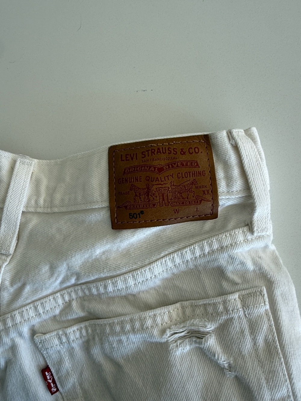 Levi high rise denim shorts!